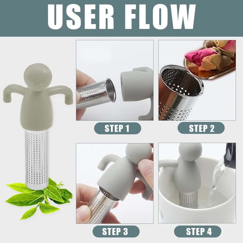 WeddHuis Pack of 2 Tea Infuser 304 Stainless Steel Tea