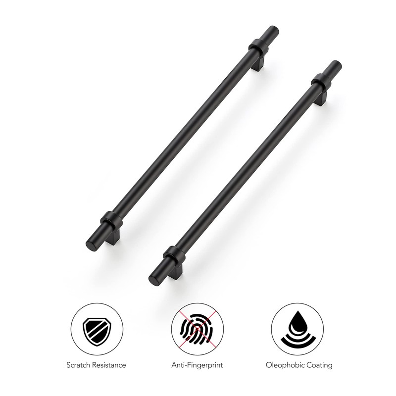 Ravinte 10 Pack 12-5/8 Inch Cabinet Pulls Matte Black Kitchen