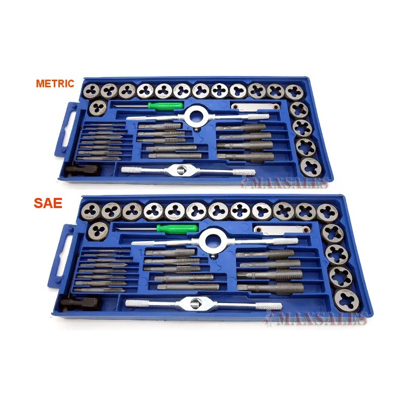 CAL/AJS/ATE 80PC Carbon Steel SAE & METRIC Tap and Die
