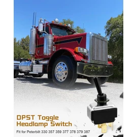 Light Switch for Peterbilt 330 357 359 377 378 379 387, DPST Toggle Headlight Switch Replacement Model 577.75611 16-06657 1606657 8956K996, Does Not Fit Peterbilt 379 2005+ Models