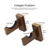 Shiwaki Baseball Bat Rack, Brown Wooden Shelf, Hanging Baseball Bat