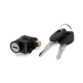 A ABSOPRO Steering Lock with Two Keys for Suzuki GN125 Stainless Steel Black