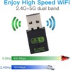 Bluetooth Dongle, WLAN USB Stick 600Mbps USB WiFi Bluetooth Adapter
