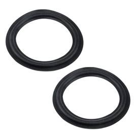 Dnyta 2pcs Speaker Foam Surround Rings Round Rubber Edge Speaker Repair Parts, Fit for 6.5" Speakers