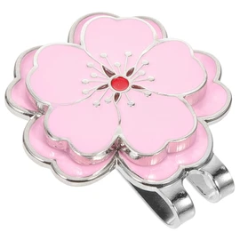 Kisangel Magnetic Golf Hat Clip with Decorative Ball Marker Portable Accessory for Golf Lovers Easy Attachment to Caps and Visors Gift