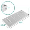 Stainless Steel Venting Panel for Grill Accessory, Masonry Fire Pits