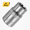 sourcing map 4pcs E-Torx Socket 3/8" Drive E12 External Torx