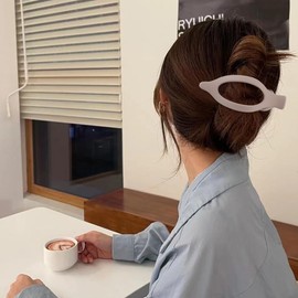 ATODEN Flat Hair Clips 4 Pcs Lay Flat Hair Claw Clips for Thick Thin Hair Large Alligator Hair Clips Duck Billed Hair Clips Matte Neutral Hair Clamps Hair Barrettes Hair Accessories for Women Girls