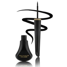 Boobeen Black Eyeliner Liquid, Waterproof Eyeliner Pen with Precision Brush Tip, Creates Long Lasting Eyeliner Makeup and Goes Smooth Black