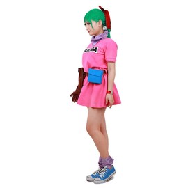 miccostumes Women's Costume Anime Cosplay Pink Dress Neckerchief With Belt and Glove(women s)