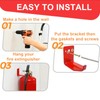 Hyuetrsa 20 Pack Universal Fire Extinguisher Mount Bracket - Rust-Resistant