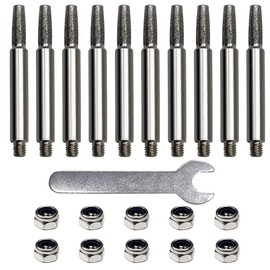 Frunimall Chainsaw Sharpener, Chainsaw Sharpener for Saw Chain Sharpener, Chain Sharpener, Chainsaw Sharpening Accessory Set for Chainsawing and Grinding (Pack of 10) (5.5 mm)