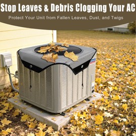 Central Air Conditioner Cover Outdoor 40''x40'', AC Screen Cover for Outside Unit, Central AC Mesh - Durable Outdoor Conditioner Covers, Condenser & Compressor, All-Season Protector