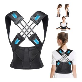 Corrector Postura Ortopédico Lumbar Espalda Ajustable Faja Negro Xl