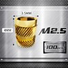 Ziamzra Threaded Insert M2.5 Melting Thread Pack of 100 Insertion