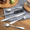 LIANYU 72-Piece Silverware Set with Steak Knives, Stainless Steel Flatware