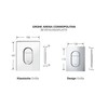 GROHE 38858SH0 | Arena Cosmopolitan WC Wall Plate