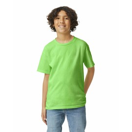 Gildan Youth Ultra Cotton T-Shirt, Style G2000B, 2-Pack, Lime, Medium