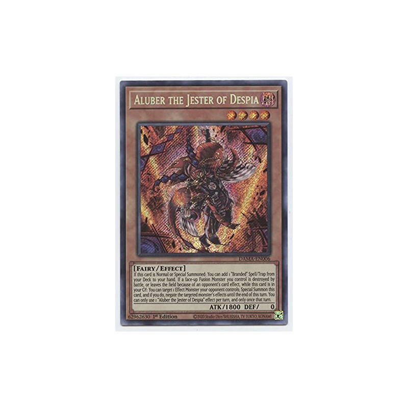 Aluber The Jester of Despia - DAMA-EN006 - Secret Rare