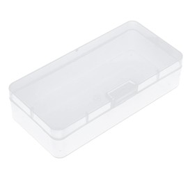 TOPINCN Plastic Storage Box Transparent Box Plastic Box Packing Box Injection Box Accessories Flip Cover Rectangular Antique Storage Lipstick Storage