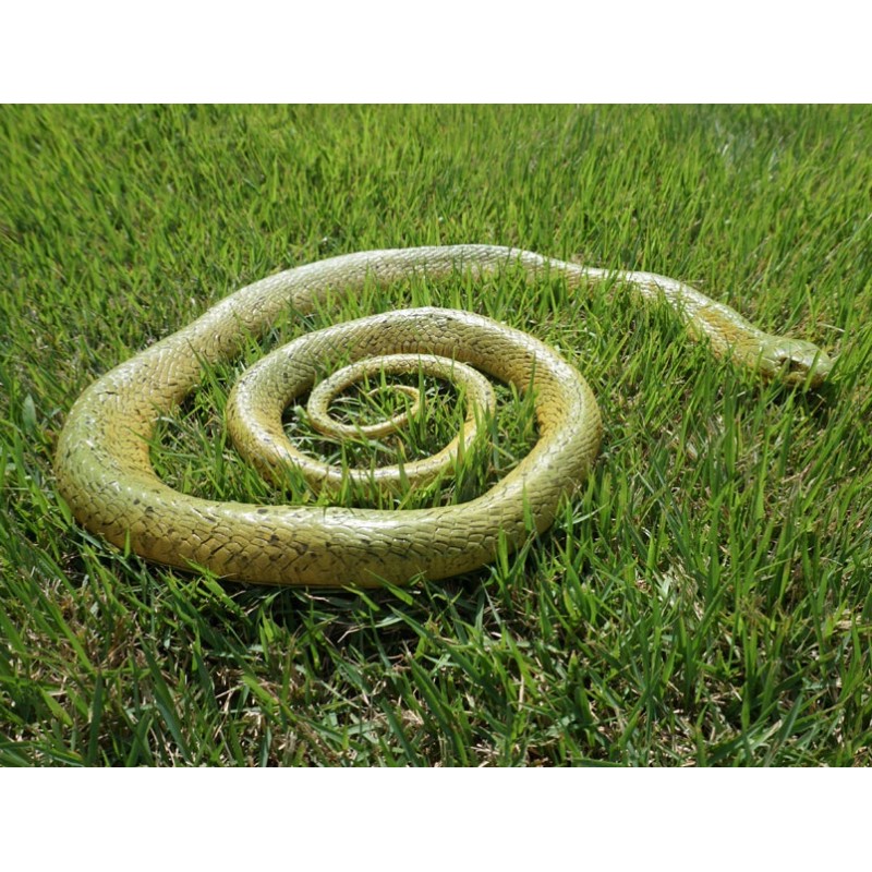 Large Realistic Green Snake Replica - Rubber
