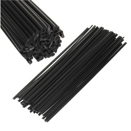 MASUNN Plastic Welding Rods Black PP Welding Sticks 200 mm for Plastic Welding Pack of 50