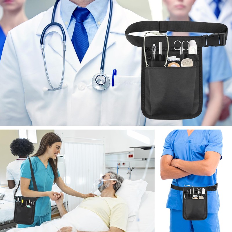 Nurse Belt Bag, Nurse Bag, Multifunctional Storage Bag with Adjustable