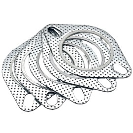 shymie 60mm Muffler Gasket Cover Engine Turbo Muffler Motorcycle Exhaust Flange Motorcycle Metal Ring Exhaust Pack of 5