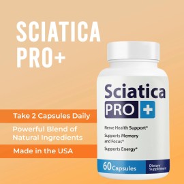 Unbranded (6 Pack) Sciatica Pro+ Pills for Nerve Health, Sciatica Pro Plus Nerve Support