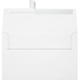 LUXPaper A10 Invitation Envelopes | Peel & Press | 6" x 9 1/2" | White Linen | 80lb. Text | 500 Qty
