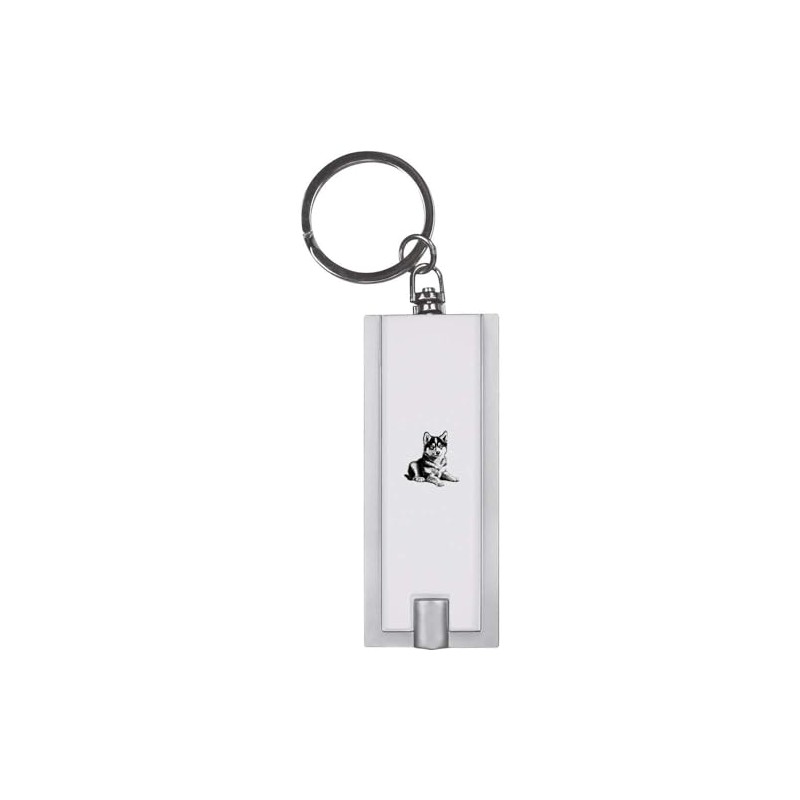 Azeeda 'Husky Puppy' Keyring LED Torch (KT00033474)