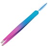 Outanaya Portable Eyebrow Tweezer Tool Stainless Steel Dual Function Brow