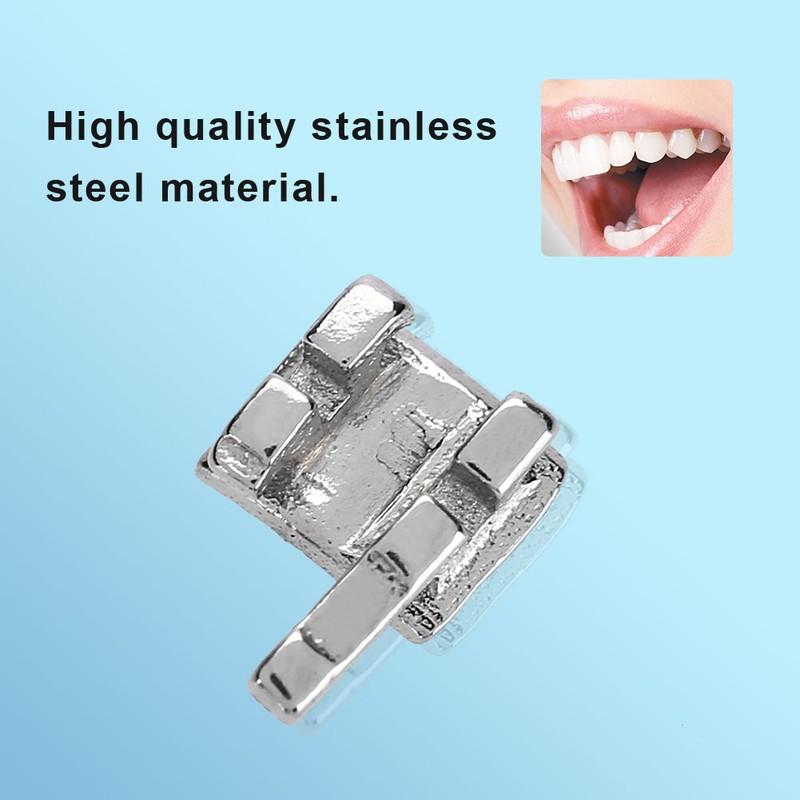 10 Packs Metal Dental Teeth Orthodontics Brackets Braces Mini With