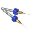 sourcing map 10pcs PCB Drill Bits 1/8" Shank 0.4mm Titanium