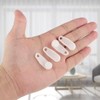 50 Pcs White Plastic Curtain Hooks Roller Track Gliders White