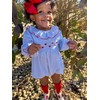 mlpeerw My First Valentines Baby Girl Outfit Newborn Heart Smocked
