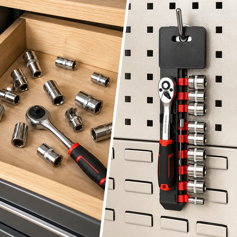 12-Piece 1/4-Inch Ratchet Socket Wrench Set – 72-Tooth Reversible Ratchet