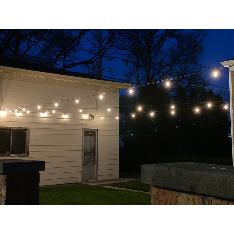 TooTaci Outdoor String Light Hanging Kit, Globe String Light Suspension
