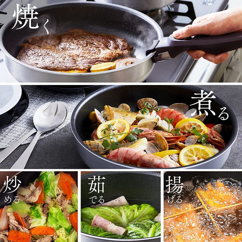 アイリスオーヤマ 蓋 ステンレスガラスふた 24cm PDG-SG24 ダイヤモンドグレイス シルバー