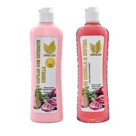 NATURAL SANT, Set Shampoo y Tratamiento de Cebolla, Romero y Biotina, Ayuda a Fortalecer el Cuero Cabelludo, 500 ml c/u