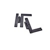 3" Black Iron H L Hinge Flush Mount Antique Style