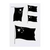 4 x 'Waving Chinese Flag' Temporary Tattoos - Water Resistant,