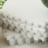 10pcs Plush Puzzle Floor Foam Mat Tiles Fluffy Cuttable Anti