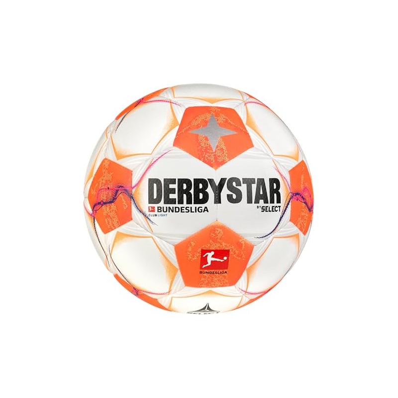 Derbystar Bundesliga Club Light v24, White Orange Pink, 5