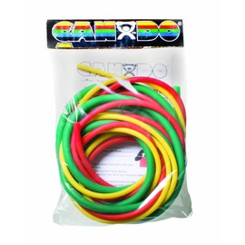 CanDo 10-5380 Exercise Tubing, PEP Pack, Easy, Yellow/Red/Green