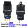 Rotary Switch 16MM Selector Switch 3 Position Select Switch Knob