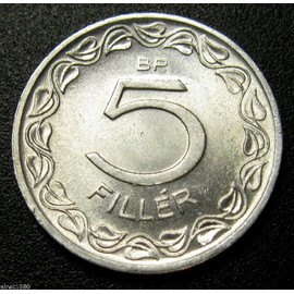 Brilliant Uncirculated 1964 Hungary 5 Filler