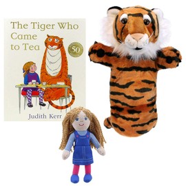 The Tiger Who Came to Tea book with puppets