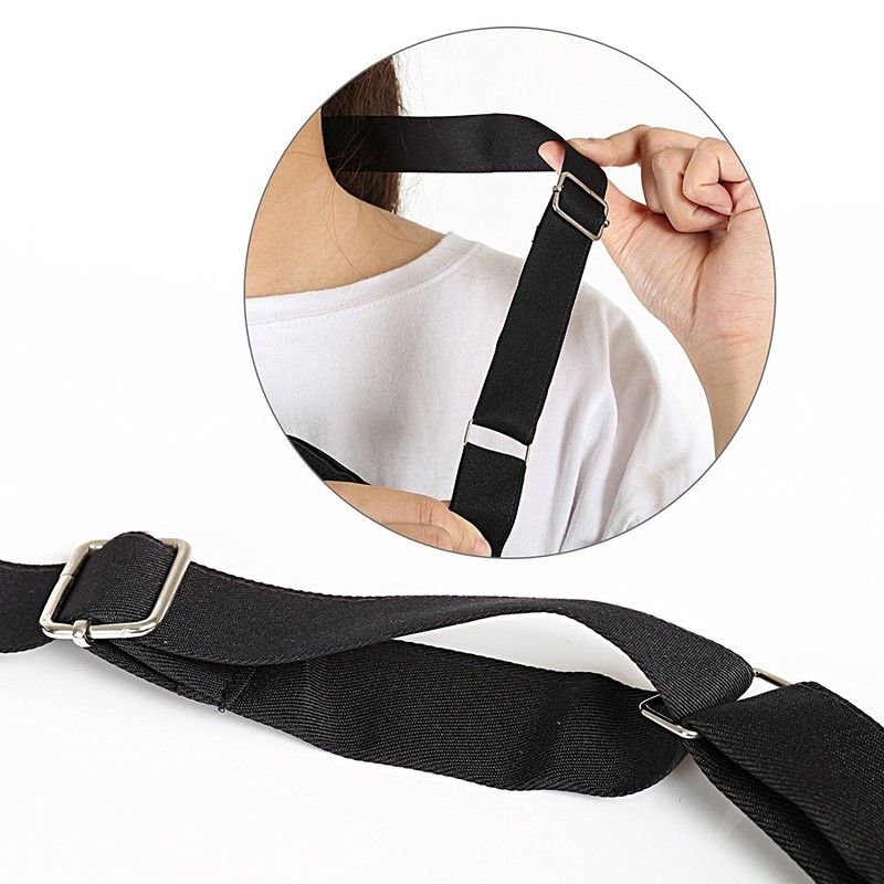 GWHOLE Adjustable Kitchen Apron Plain Unisex Apron with 2 Front