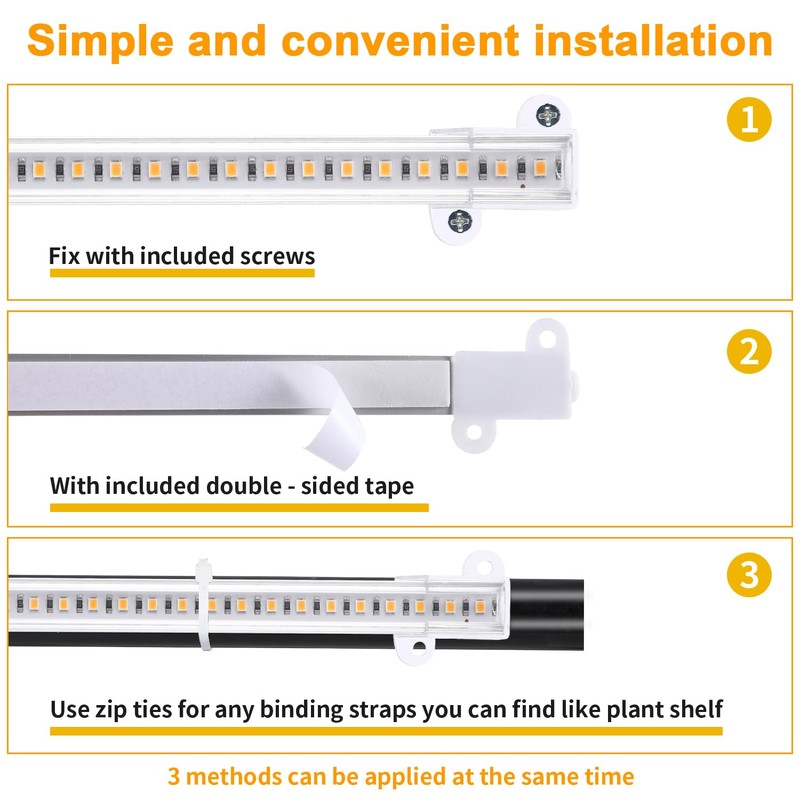 8.6'' Mini Two Strip Growing Lamp for Indoor Plants, 3000K